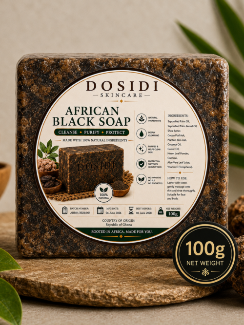 Dosidi African Black Soap ~ 100g